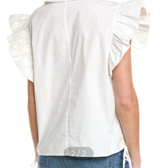 POL White Ruffle Sleeve Blouse - Picture 3 of 3
